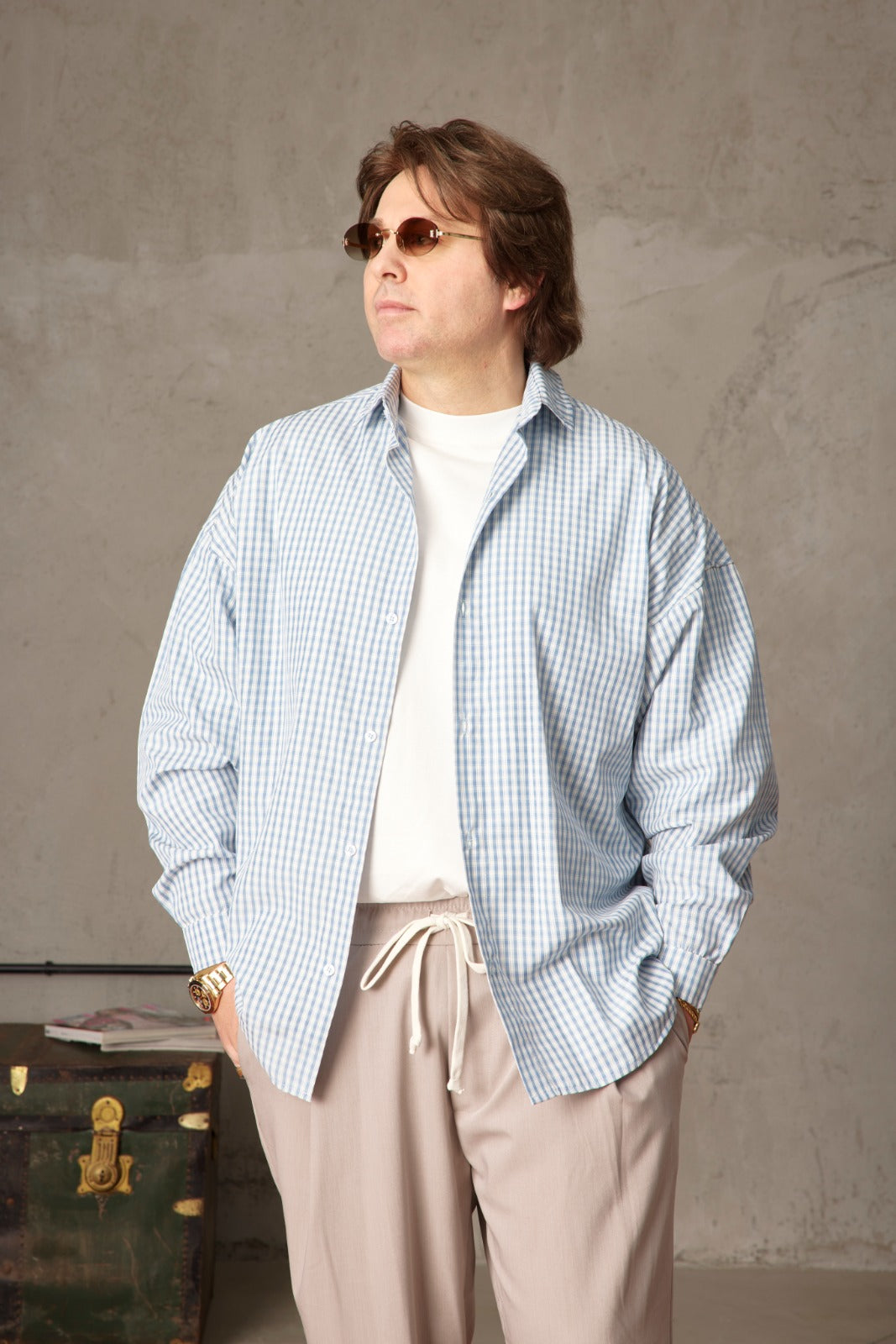 Camicia Quadretti Polvere Man ♥