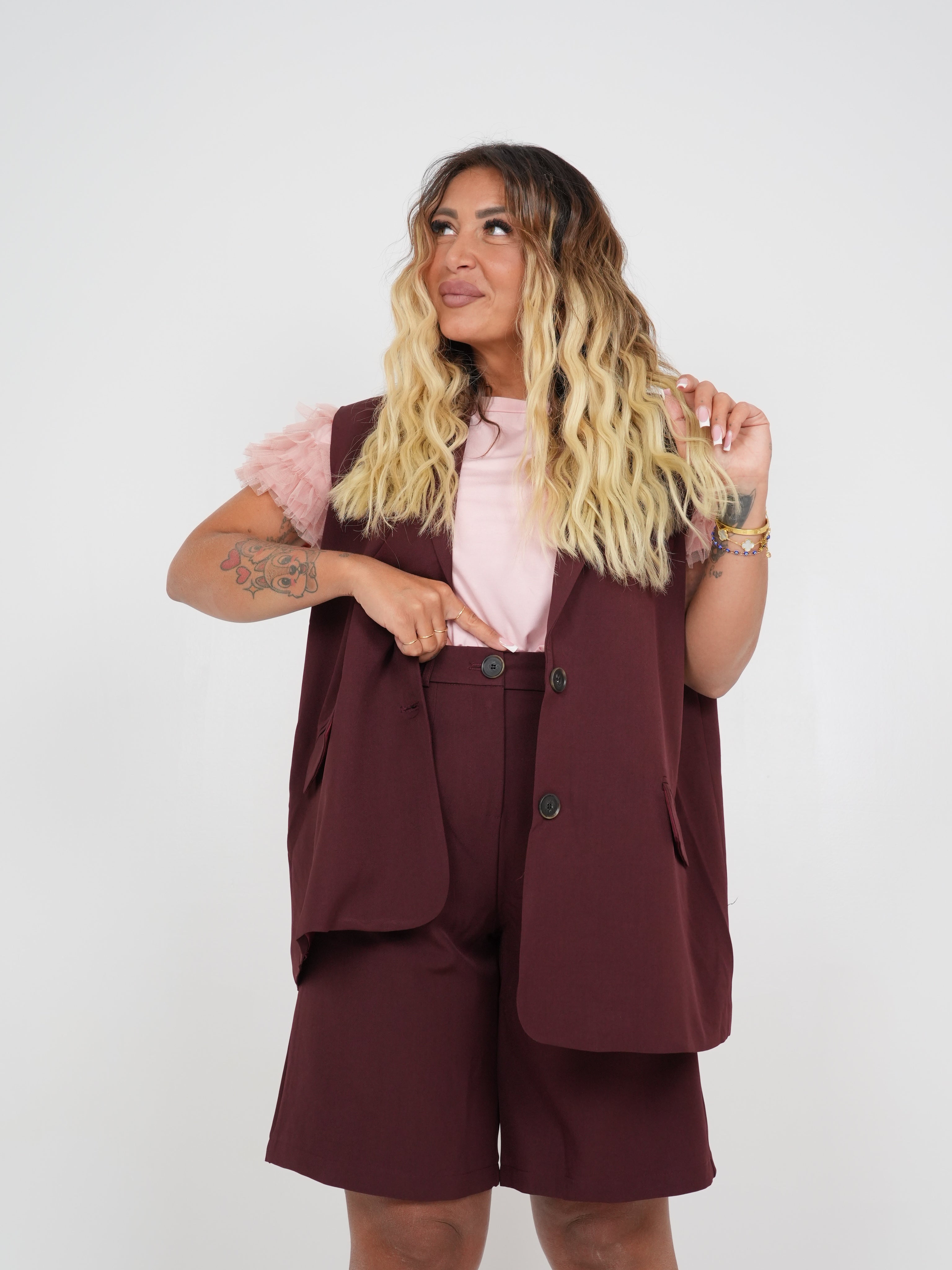 Coordinato Rubina Bordeaux ♥