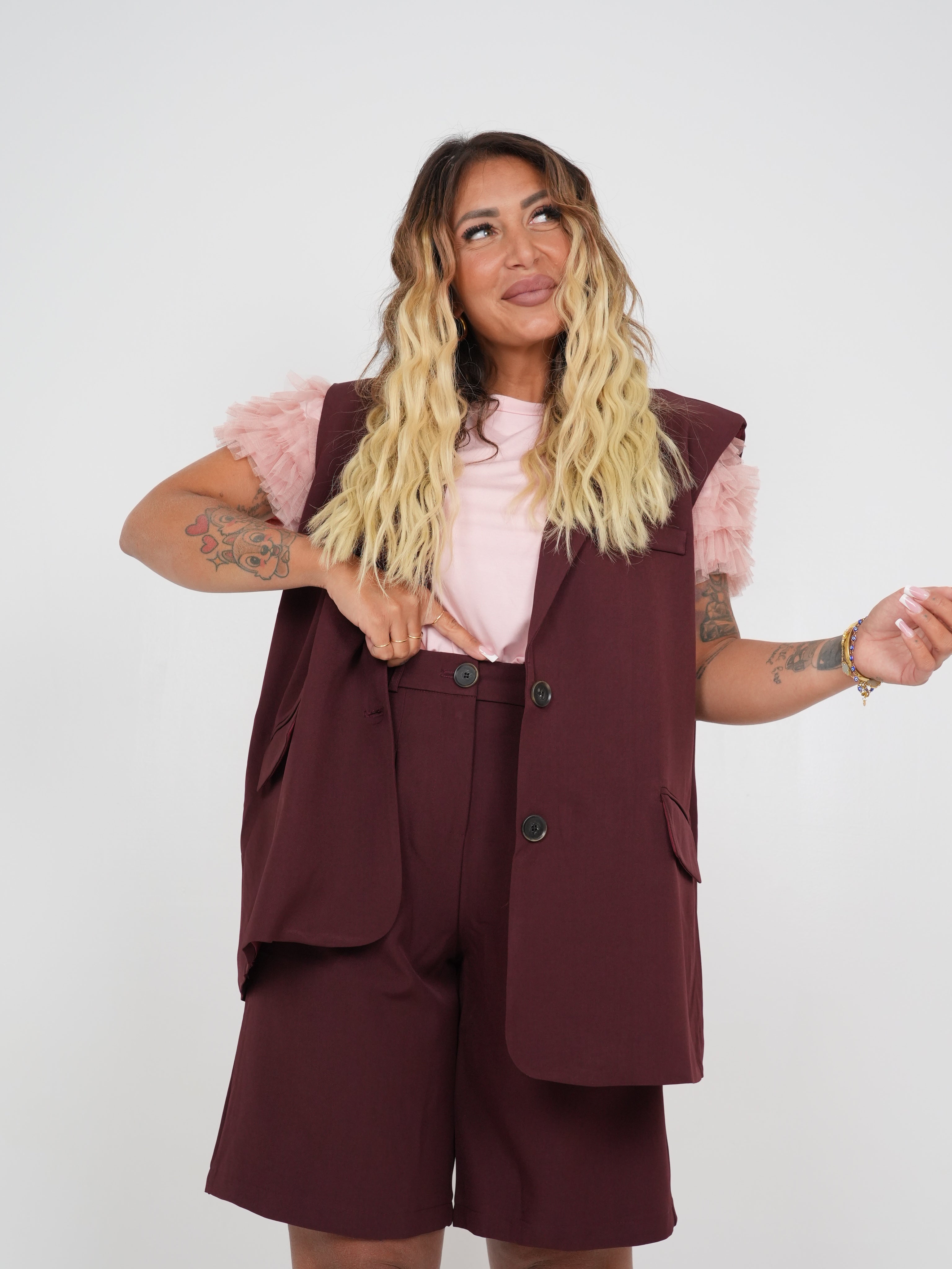 Coordinato Rubina Bordeaux ♥