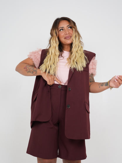 Coordinato Rubina Bordeaux ♥