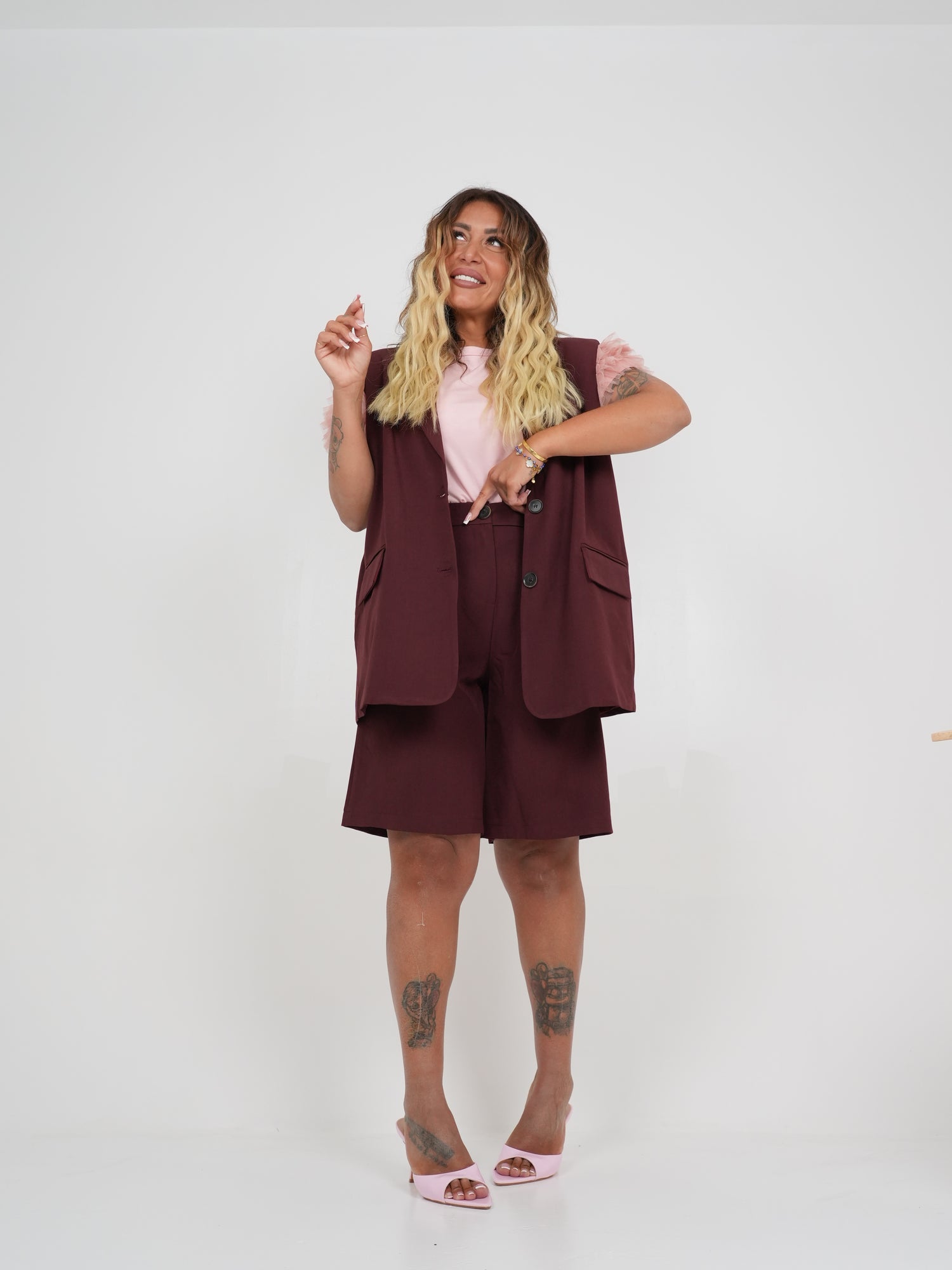 Coordinato Rubina Bordeaux ♥